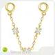 Eternal Metal Nose Piercing with Chain None Nose Piercing with ChainFactory 1