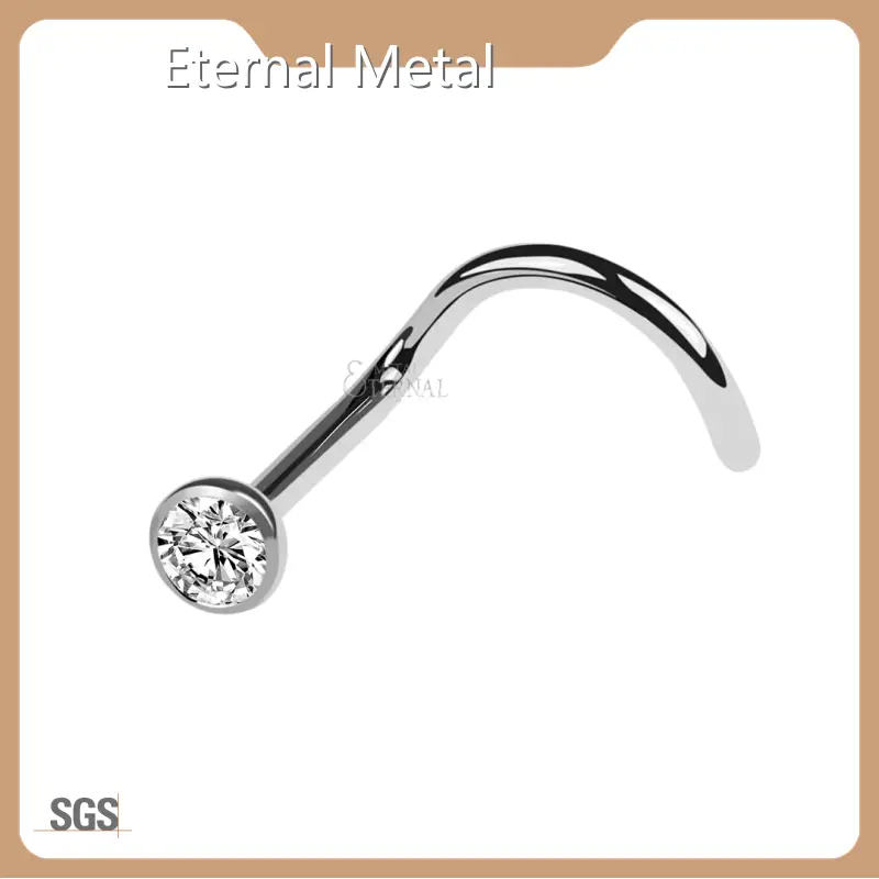 New Titanium Labret Nose Stud Supply 1