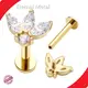 Latestcustom Body Jewelry 14K Threaded Tops 1