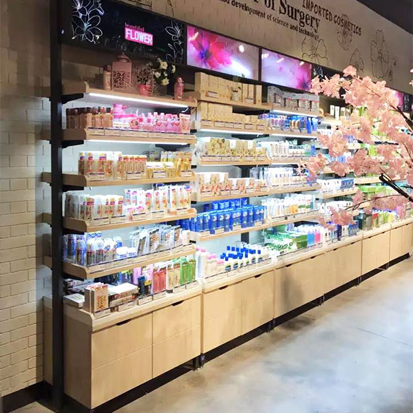 Étagères commerciales de supermarché en bois pour l'affichage d'affaires 2