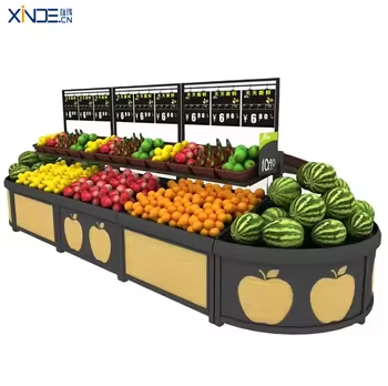 XINDE supermarché étagère épicerie fruits légumes présentoir support 7