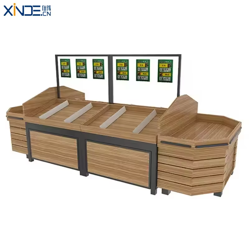 Estante de frutas del supermercado XINDE 7