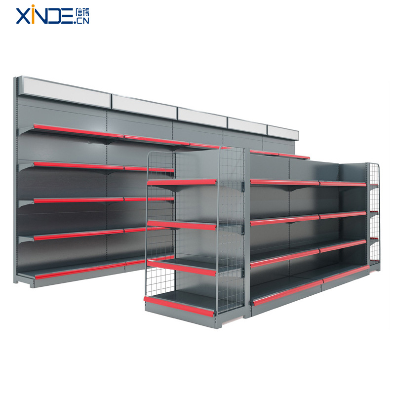 رفوف السوبر ماركت المعدنية Xinde - حلول مخصصة ODM OEM متوفرة 2