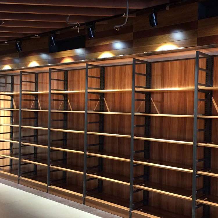 أنظمة رفوف خشبية أنيقة للسوبر ماركت - مثالية لتعزيز جمالية المتجر وتنظيمه 1