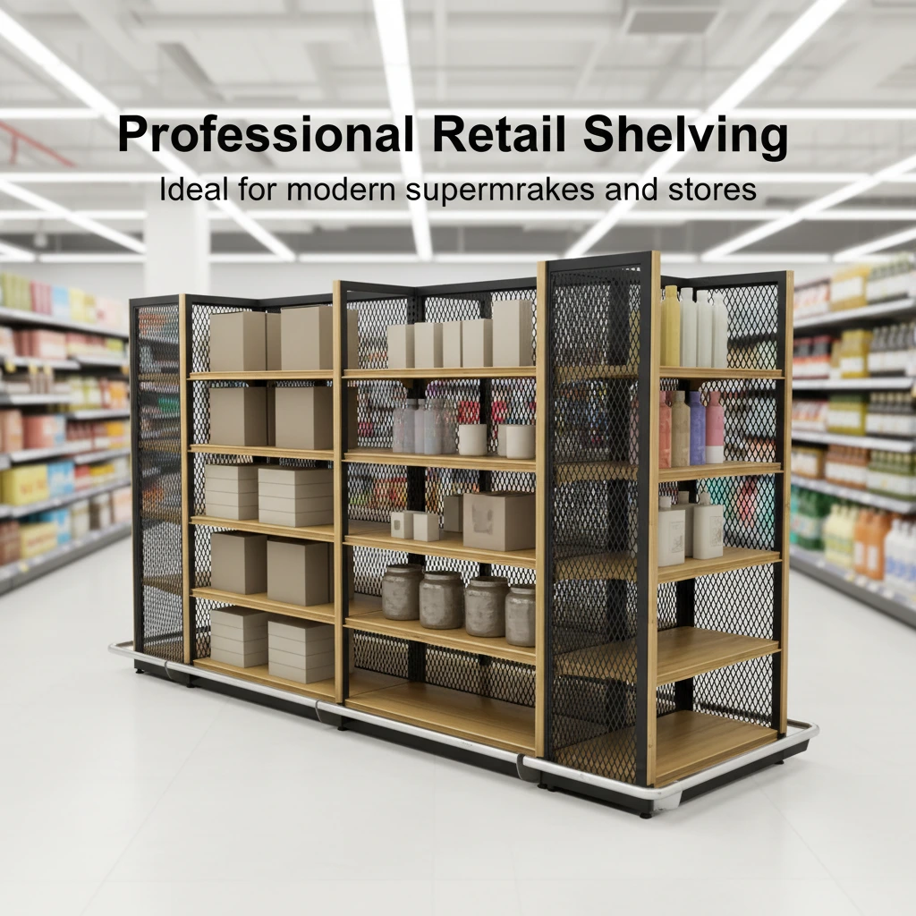 Современные стеллажи для супермаркетов и магазинов. Профессиональные коммерческие стеллажи для розничной торговли. 1
