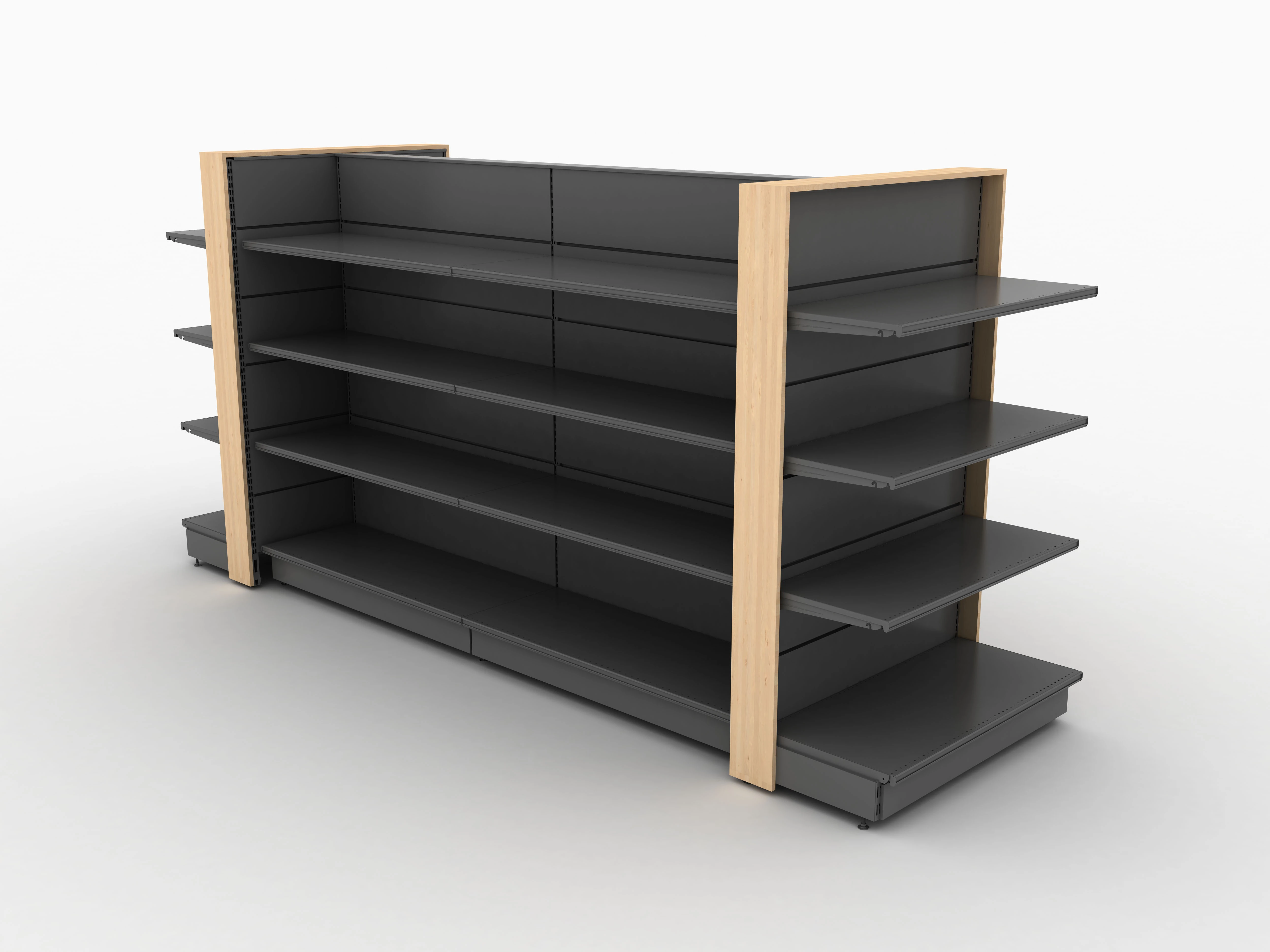 Estantería comercial ajustable de doble cara, resistente, para tiendas de conveniencia, supermercados y supermercados. 1