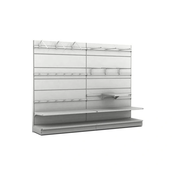 Estantería de supermercado de metal negro de varios niveles, resistente, para almacenar refrigerios y productos enlatados. 1