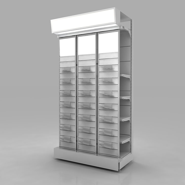 Étagère à chaussures multi-colonnes peu encombrante avec étagères inclinées réglables pour boutiques 4