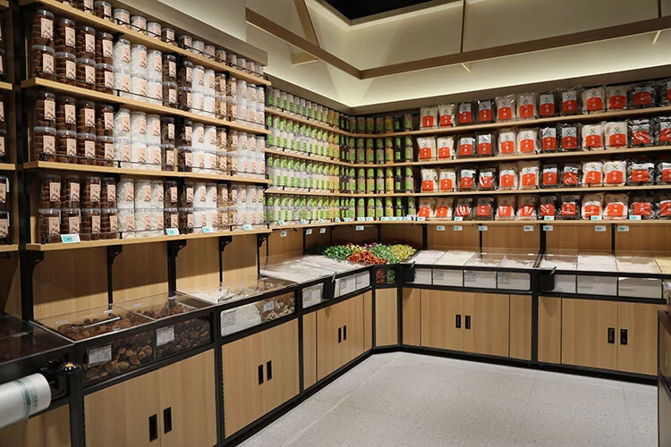 Heavy-Duty Commercial Bulk Food Shelving Unit Wholesale Supermarket Snack Rack 1