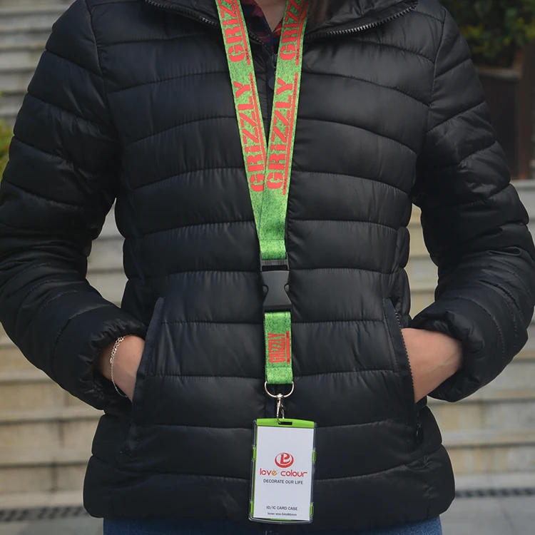 Økonomisk brugerdefinerede lanyards ID-kort Badge Holder halsrem trykt logo polyester sublimation lanyard 3