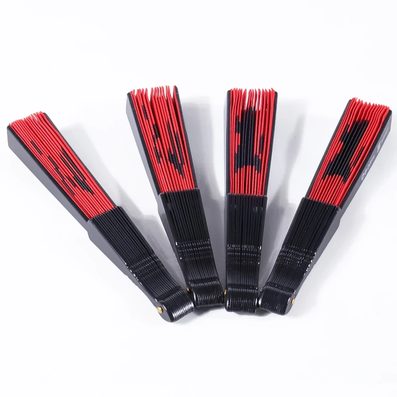 Bamboo Fabric Hand Held Fan - Custom Wedding Folding Fan 1