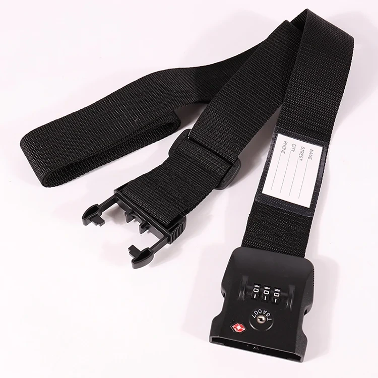 Svart Sublimation Travel Long Heavy Duty Webbing-rem för bagage 1