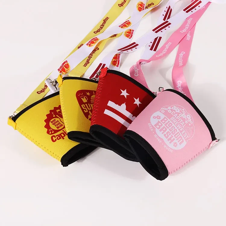 Custom Neopren Sublimation Printing Burnkylare med rem 1