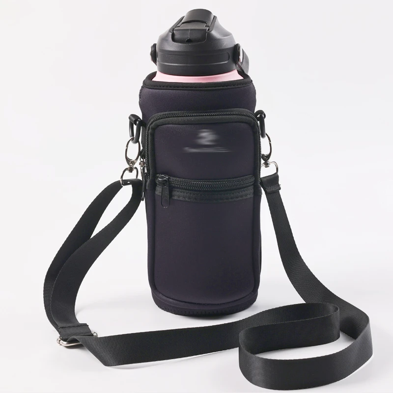 Maßgeschneiderte Neopren-Handy-Schlüsselkarten-Wasserflaschenhalter-Tasche mit Schultergurt 1