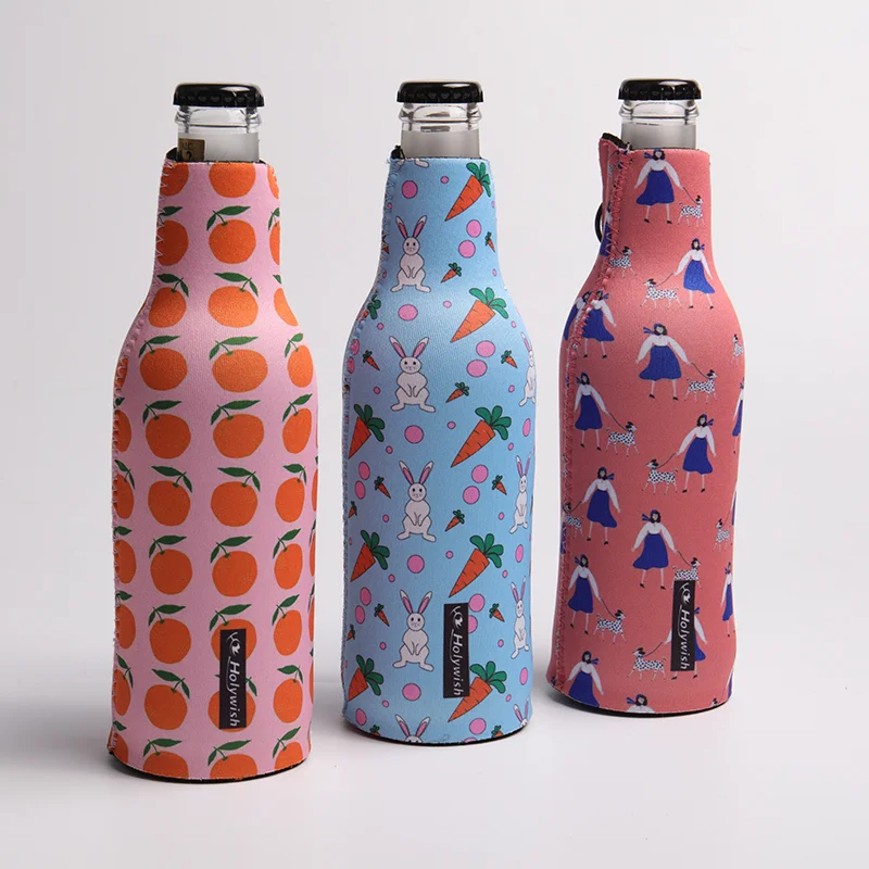 Penyejuk Tin Botol Bir Cetak Logo Neoprena Tersuai 4