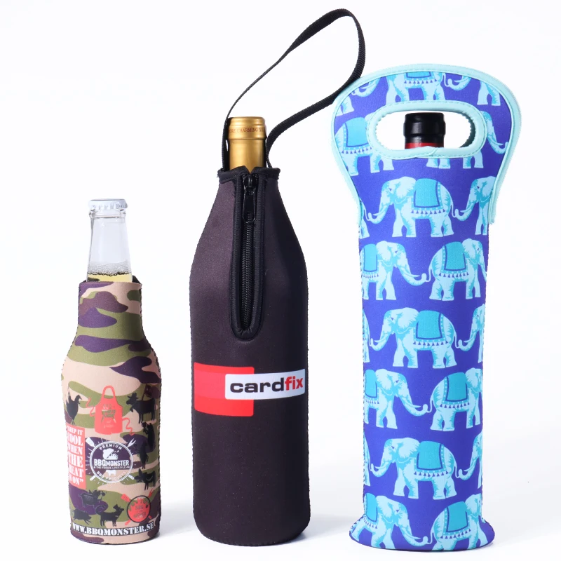 Neoprén Stubby Sleeve sörösüveg szigetelő - Egyedi cipzáras egy doboztartó 4