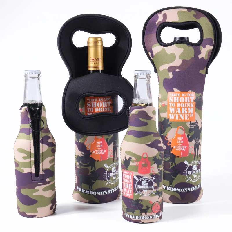 Neoprén Stubby Sleeve sörösüveg szigetelő - Egyedi cipzáras egy doboztartó 6