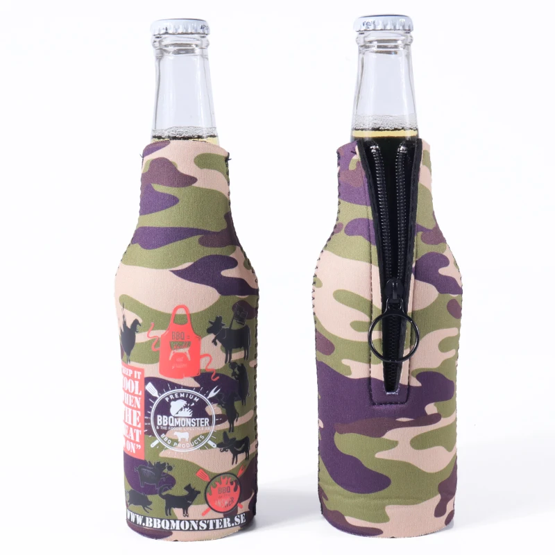 Neoprén Stubby Sleeve sörösüveg szigetelő - Egyedi cipzáras egy doboztartó 3