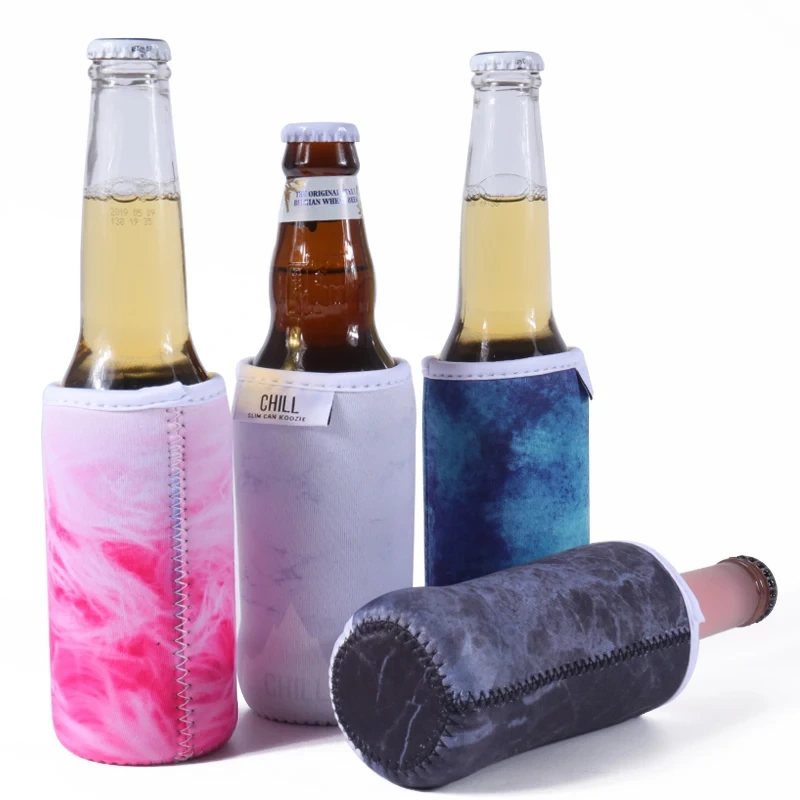 Brugerdefineret Neopren Logo Print Øldåse Flaskekøler Holder 1