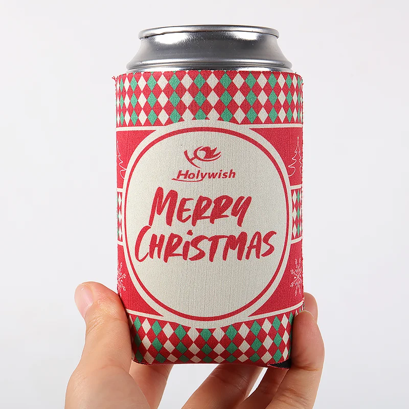 Custom Logo Neoprene Stubby Holder Cooler For Heat Transfer 3