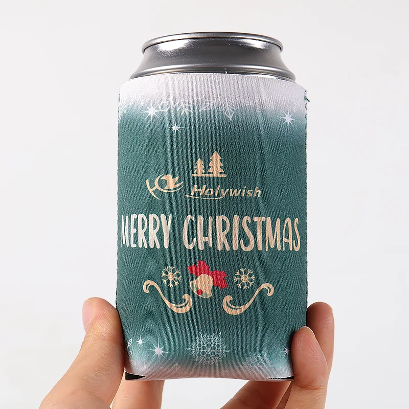 Custom Logo Neoprene Stubby Holder Cooler For Heat Transfer 4