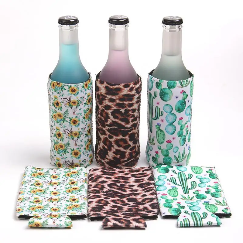 Enfriador de latas alto y delgado en blanco con sublimación de neopreno - Fabricante profesional 5