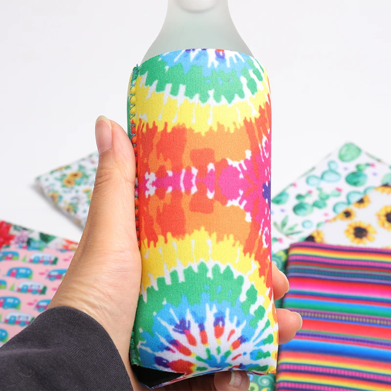 Enfriador de latas alto y delgado en blanco con sublimación de neopreno - Fabricante profesional 3