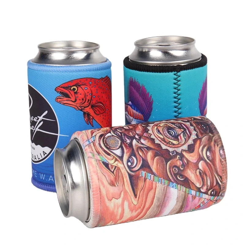 Neoprene Bottle Bags Stubby Can Cooler Manicas Custom Print Beer Holder 1