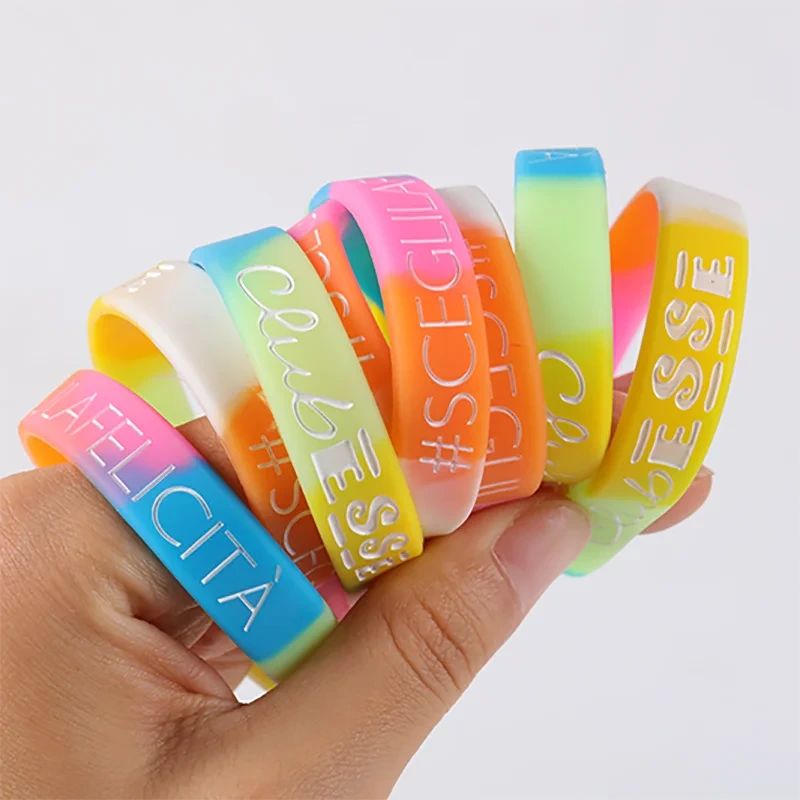 Gelang Tangan Silikon Segmen Tersuai dalam Pelbagai Warna 1
