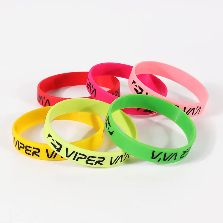 Gelang Gelang Silikon Mesra Alam Disesuaikan Tiada Pesanan Minimum 2
