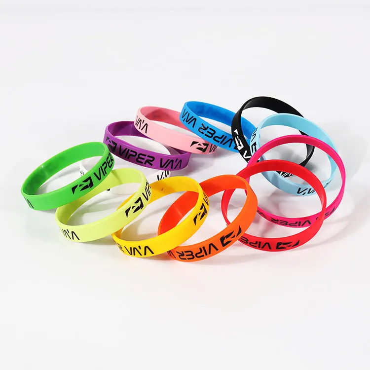 Gelang Gelang Silikon Mesra Alam Disesuaikan Tiada Pesanan Minimum 3