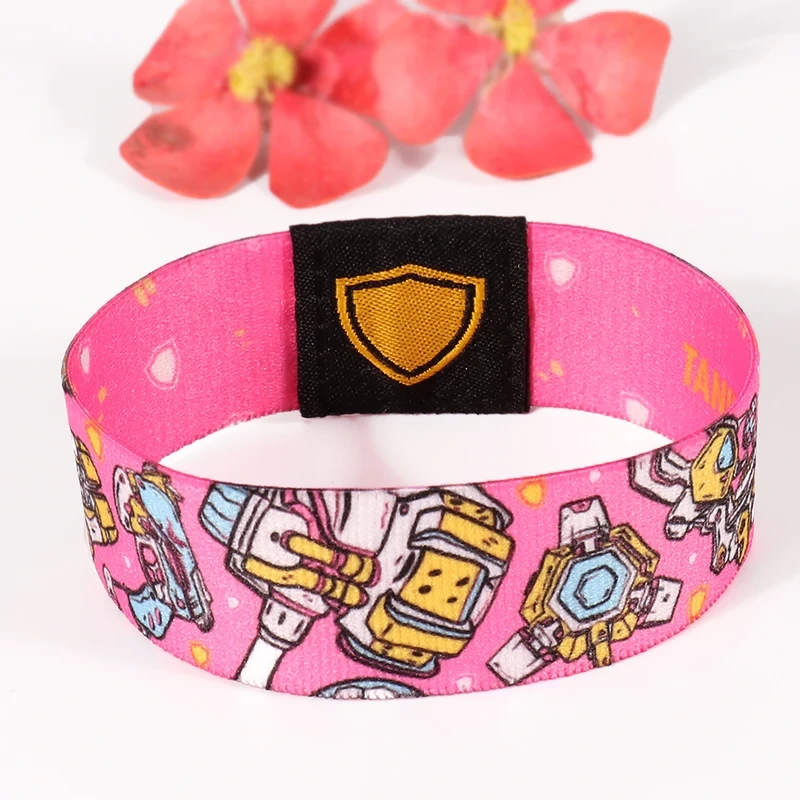 Custom Polyester Sport Stretchy Wrist Band Elastic 1