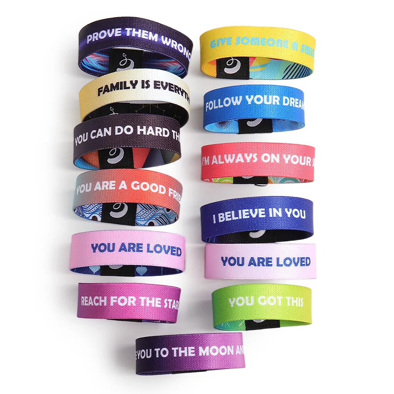 Kundenspezifisches Polyester-elastisches Armband RFID-Armbänder Sublimation als Geschenk 5