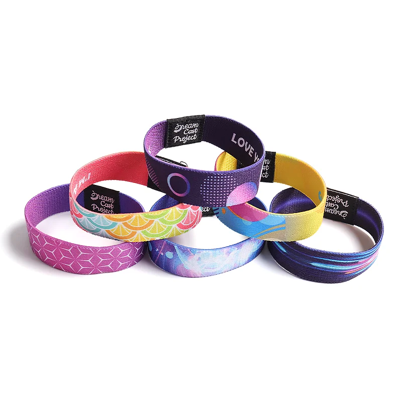 Textile Sport-RFID-Armbänder mit individuellem Logo – elastisches Fitnessstudio-Stoffarmband 1