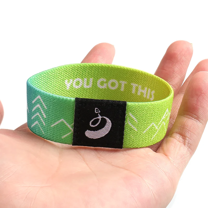 Textile Sport-RFID-Armbänder mit individuellem Logo – elastisches Fitnessstudio-Stoffarmband 5