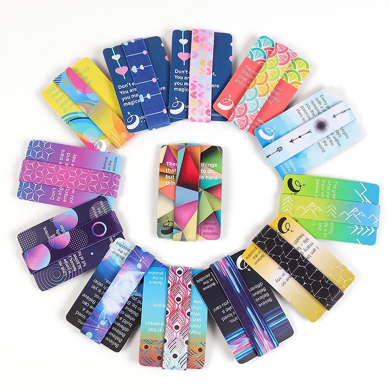 Dearadh Lógó an Chustaim Bracelet Wristband Leaisteacha RFID NFC Stretchy 1