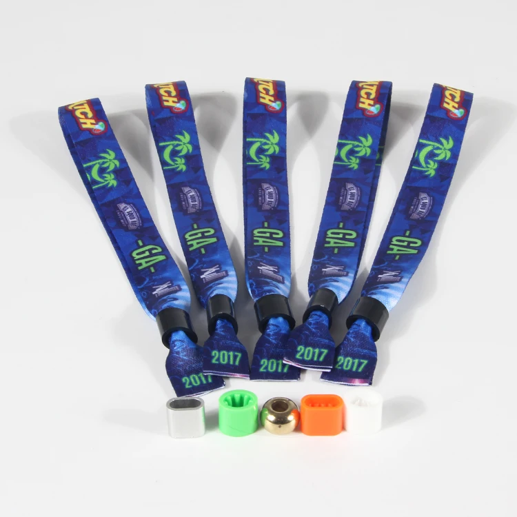 Gelang Tangan Poliester Tersuai dengan Kain Percetakan untuk Acara Amal 6