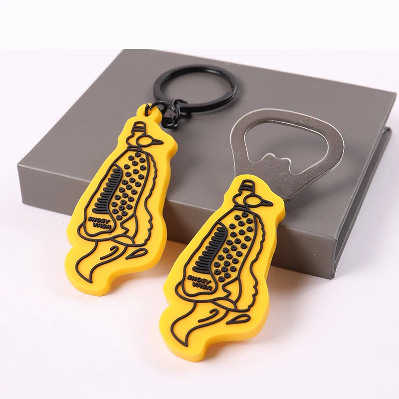 Simpatico portachiavi personalizzato in PVC morbido 3D con logo personalizzato - Regalo aziendale 6