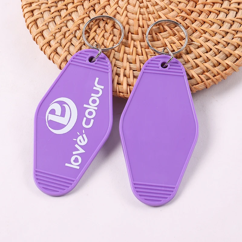 Custom Vintage Hotel Keychain with Personalized Logo 5