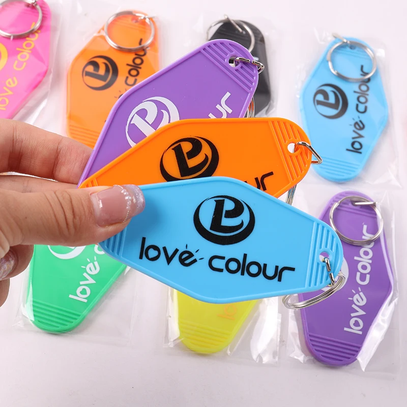 Custom Vintage Hotel Keychain with Personalized Logo 1