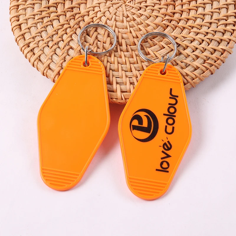 Custom Vintage Hotel Keychain with Personalized Logo 3