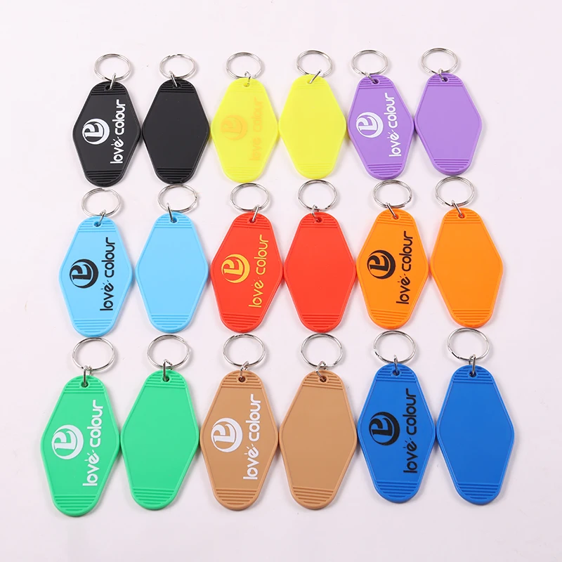 Custom Vintage Hotel Keychain with Personalized Logo 6