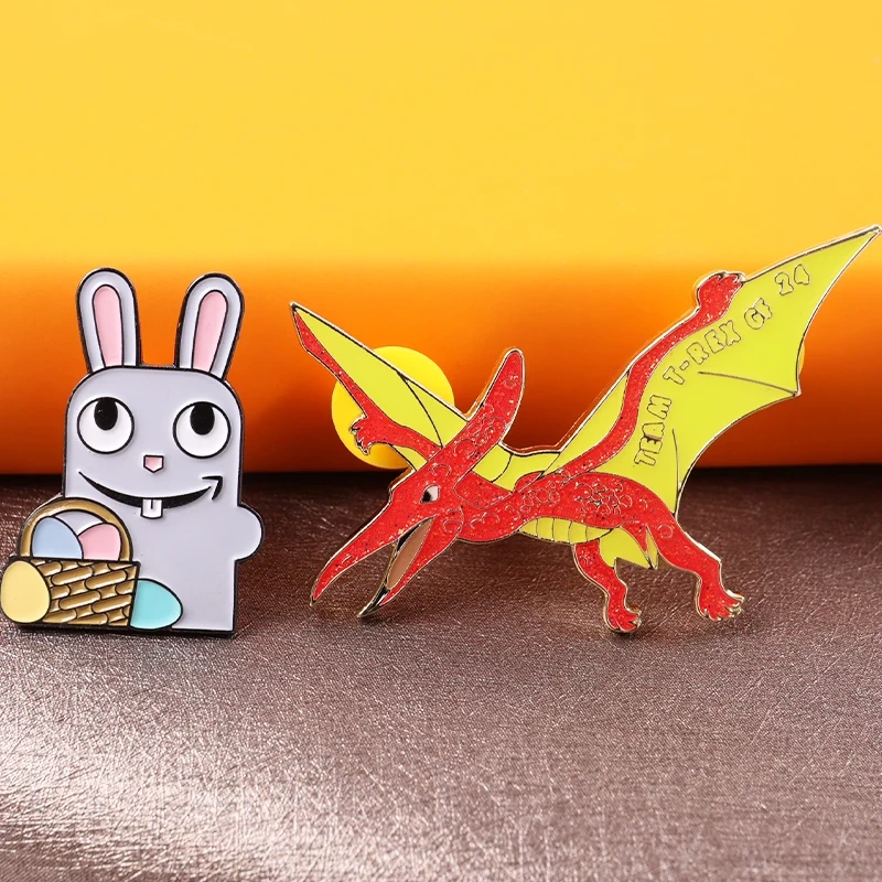Custom Wholesale Enamel Lapel Pins - Cartoon Anime Logo - Gold Metal - Bulk Orders 1