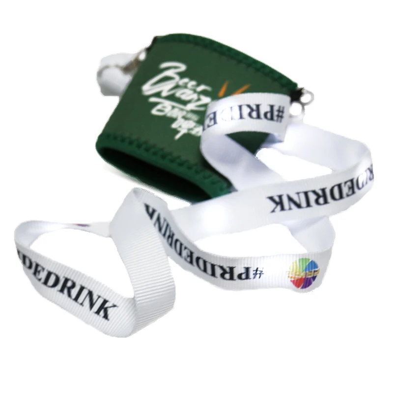 Tracolla con cordino porta bicchiere di vino con logo personalizzato 6