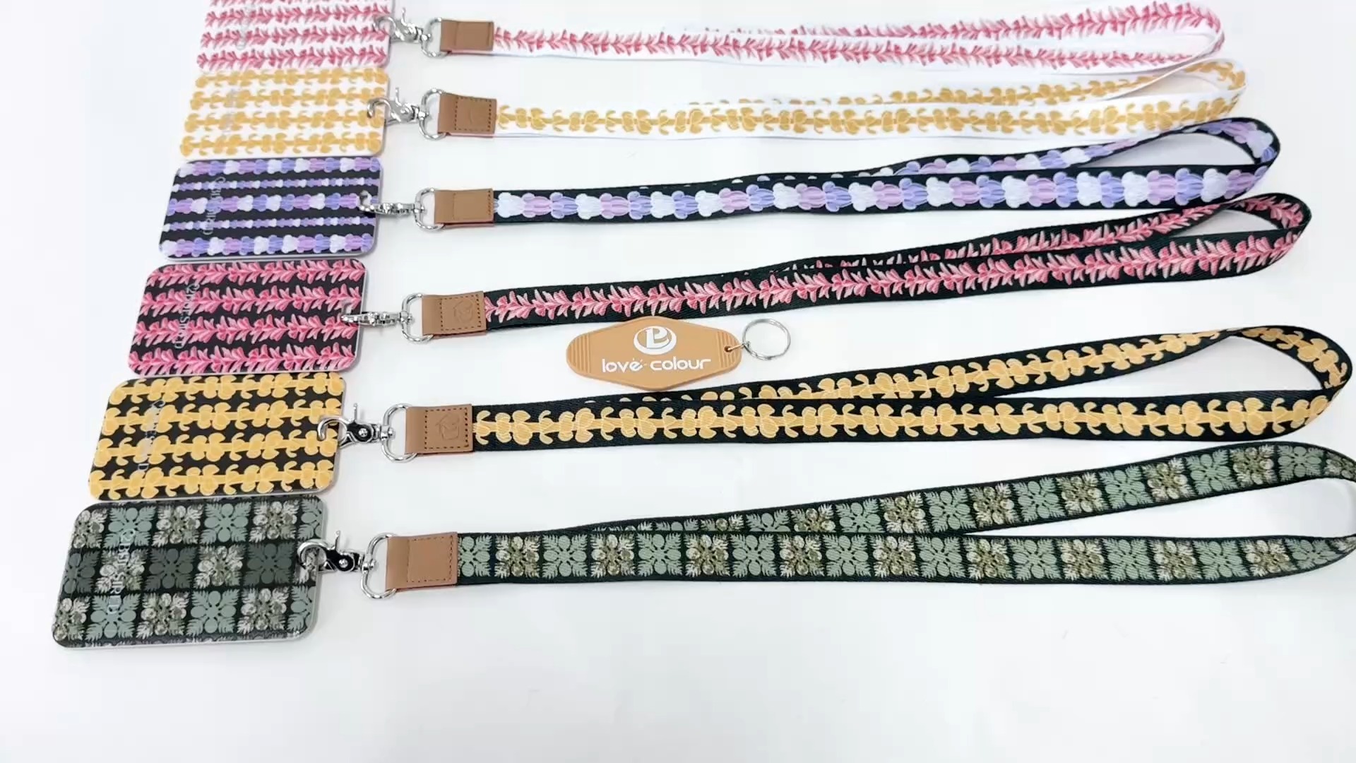 Lovecolour Maßgeschneiderte, hochwertige, lebendige Farben, langes Schlüsselband und Kartenschutzhülle für Mitarbeiter.1726298621010572 1