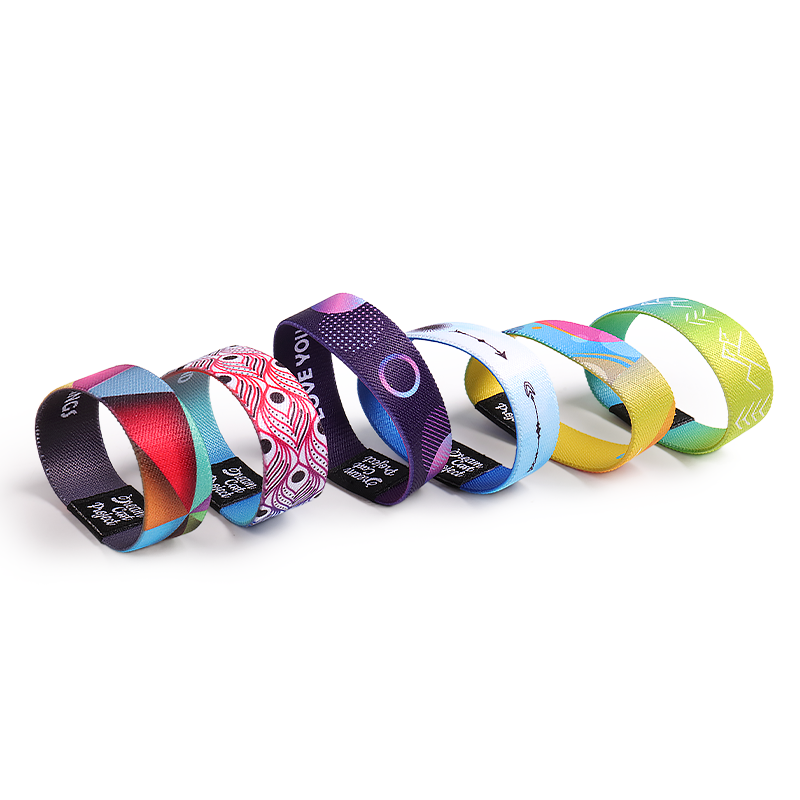 Bracelets élastiques RFID Lovecolour bracelet en tissu élastique imprimé par transfert de chaleur écologique 4