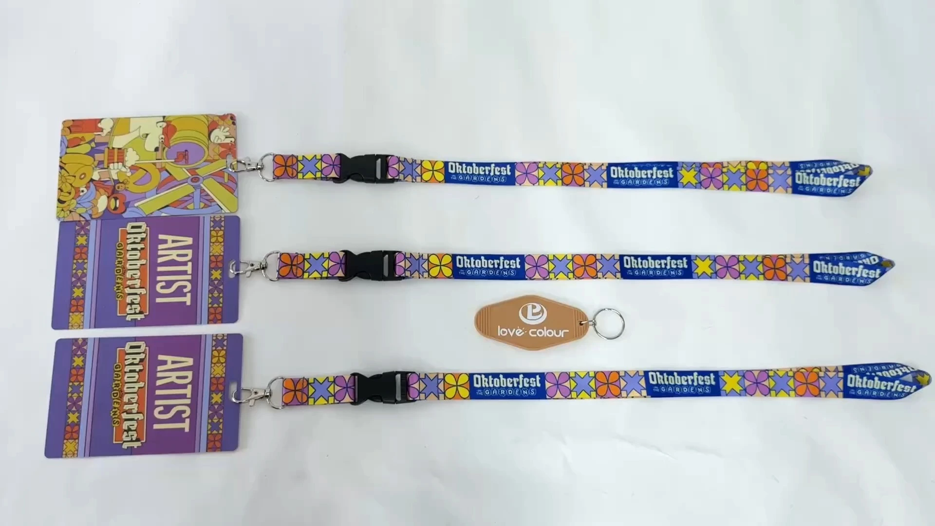 Lovecolour Color Sublimation Lanyard Custom Enkel Style Lanyard Long Neck 1