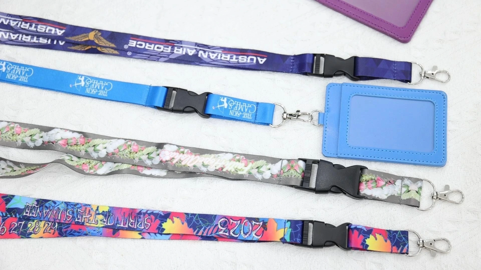 Lovecolour Tillverkare Custom Justerbar Polyester Lanyard Med Eagle Beak Krok 1
