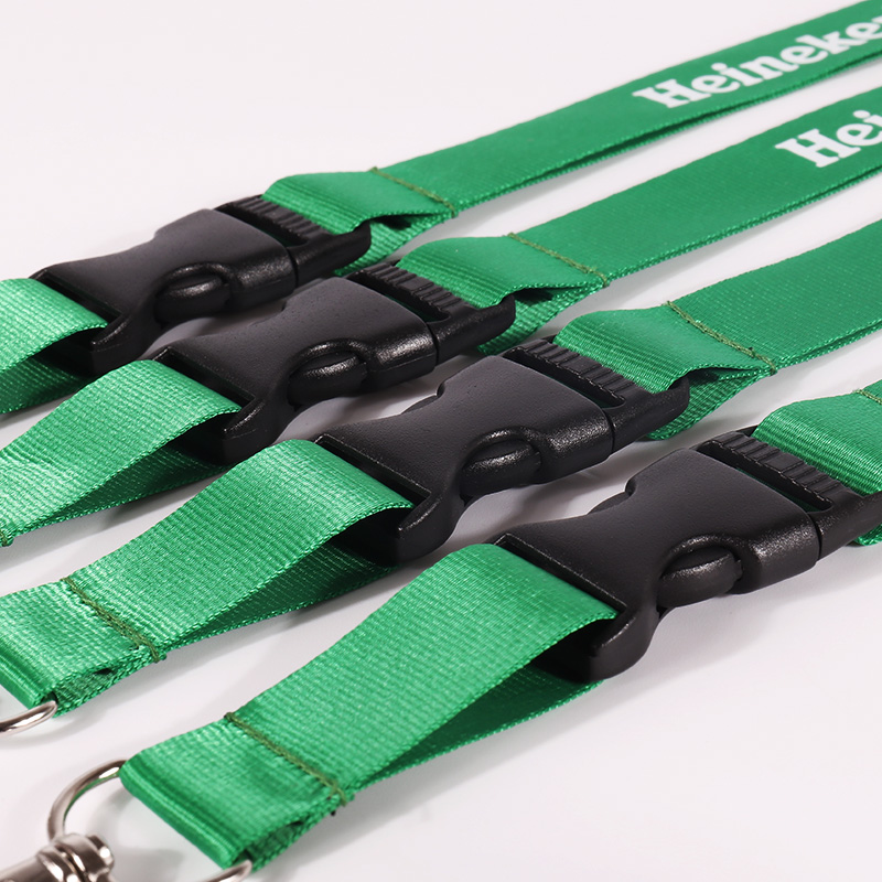 Love Color Factory verkauft grüne Nylon-Lanyards mit Siebdruck 7