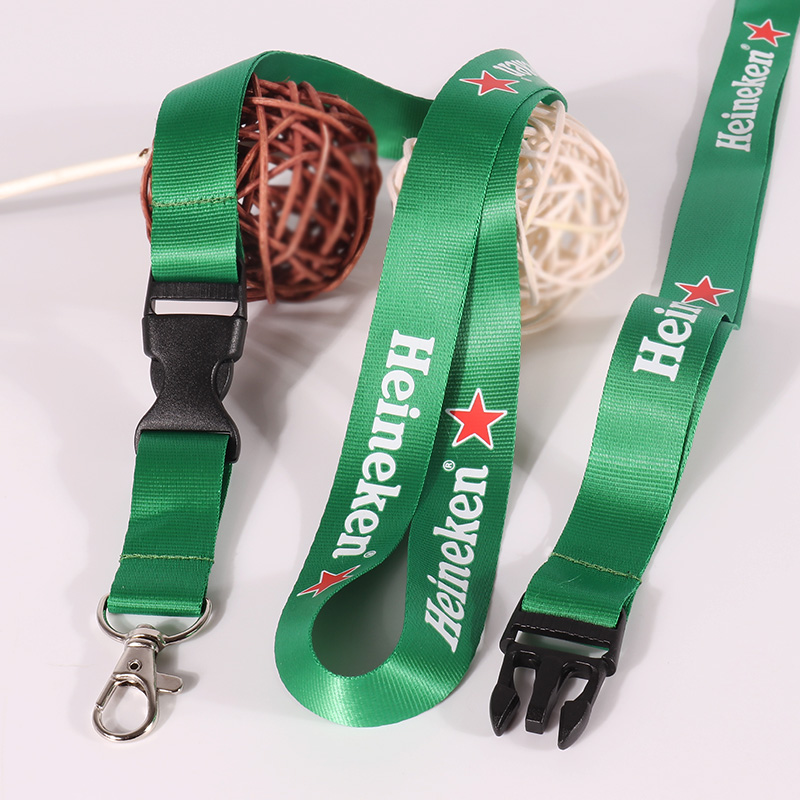 Love Color Factory verkauft grüne Nylon-Lanyards mit Siebdruck 4